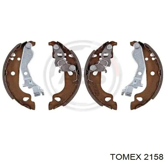2158 Tomex колодки гальмові задні, барабанні