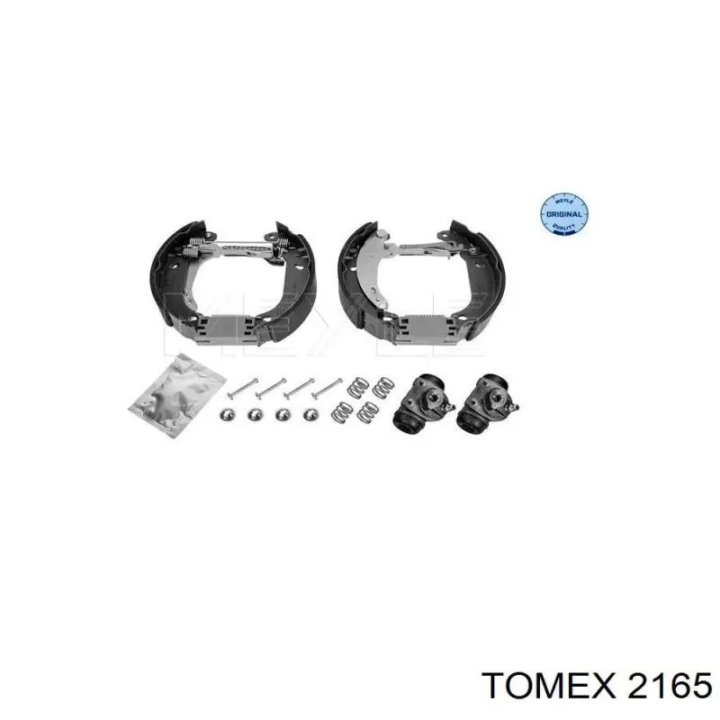 2165 Tomex Колодки гальмівні задні, барабанні