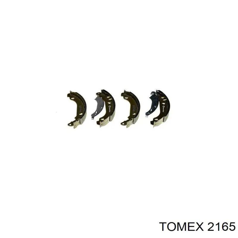 2165 Tomex колодки гальмові задні, барабанні