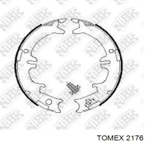 Колодки ручника 2176 Tomex