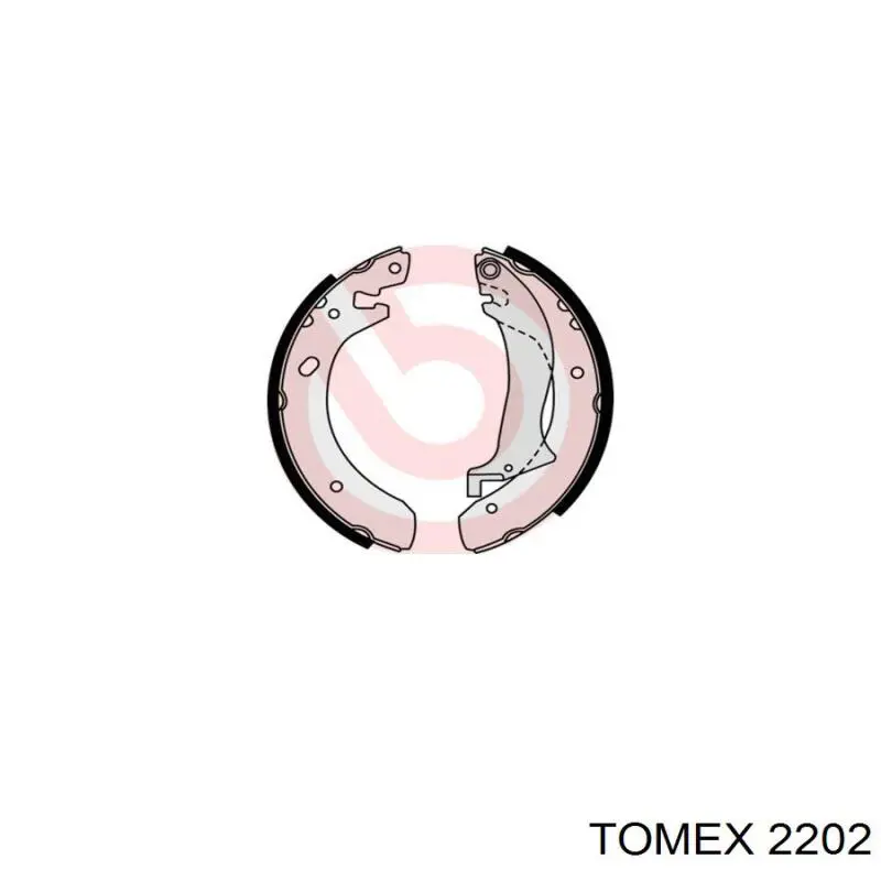 Купити 2202 Tomex Колодки гальмові задні, барабанні