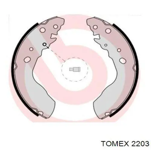 2203 Tomex Колодки гальмівні задні, барабанні