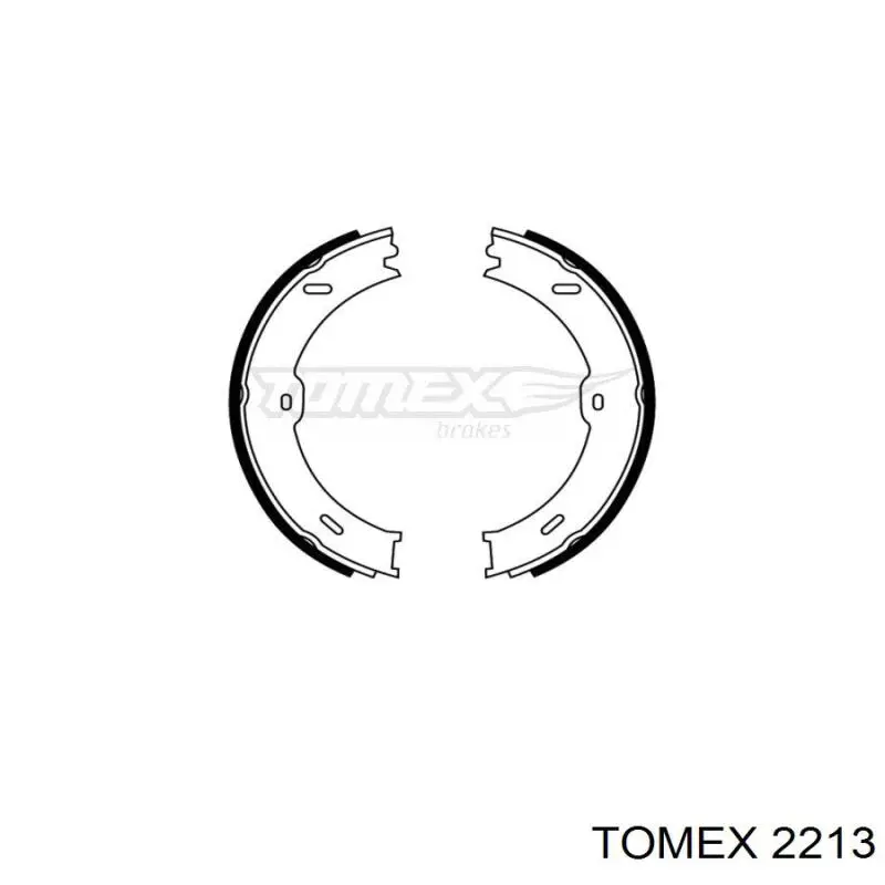 Купити 2213 Tomex Гальмівні колодки гальма стоянки
