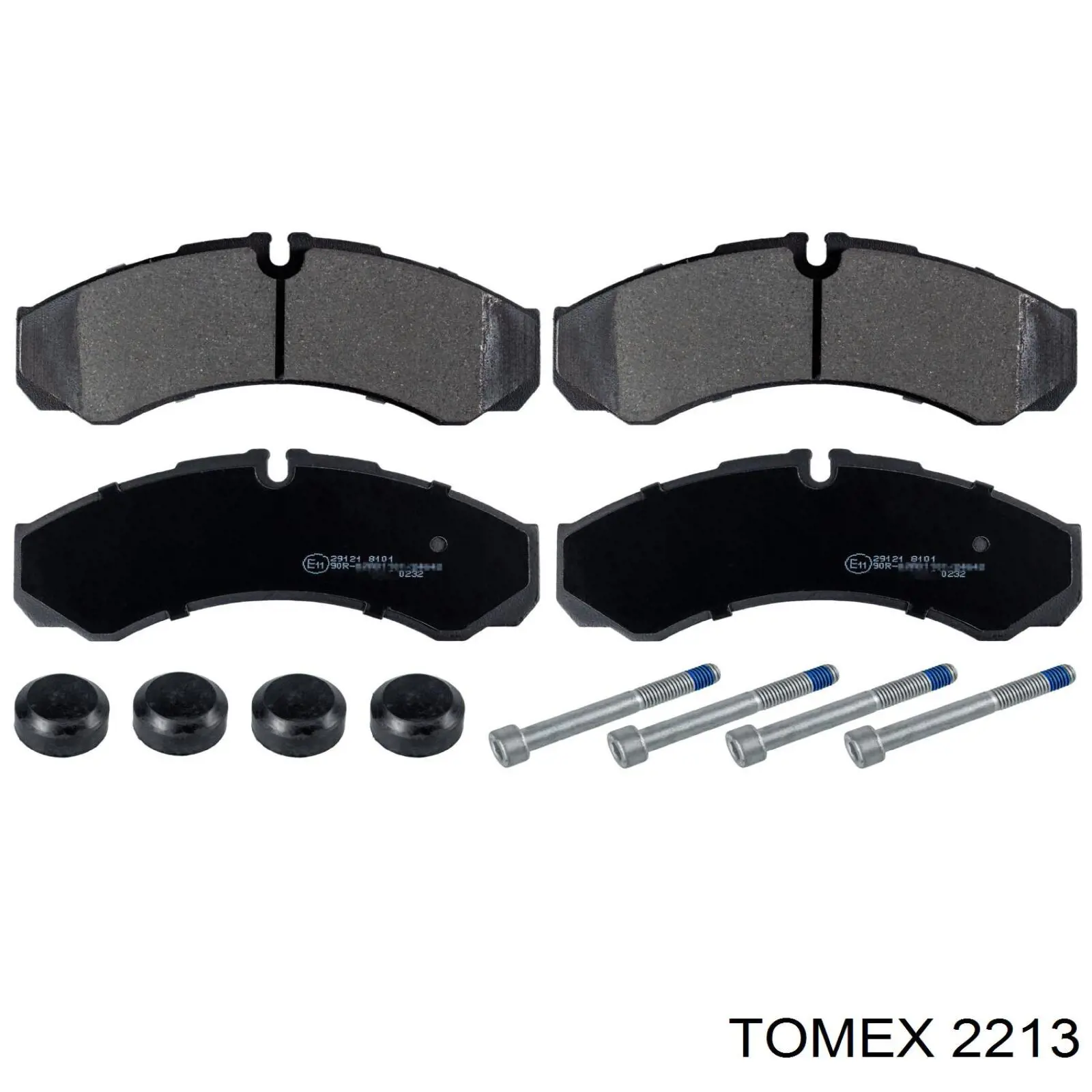 2213 Tomex Гальмівні колодки ручника