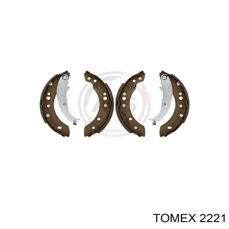 2221 Tomex колодки гальмові задні, барабанні