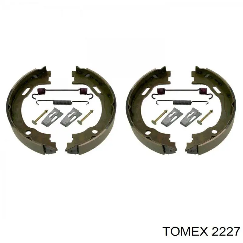 Колодки ручника 2227 Tomex