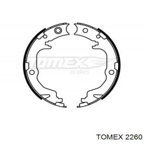 2260 Tomex Гальмівні колодки ручника
