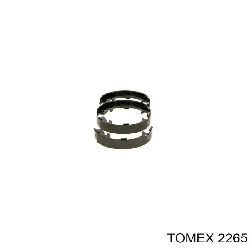 2265 Tomex Колодки гальмівні задні, барабанні