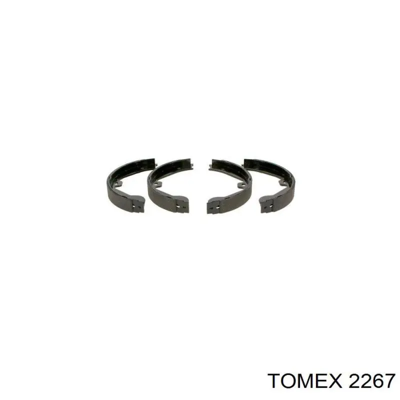 Колодки ручника 2267 Tomex
