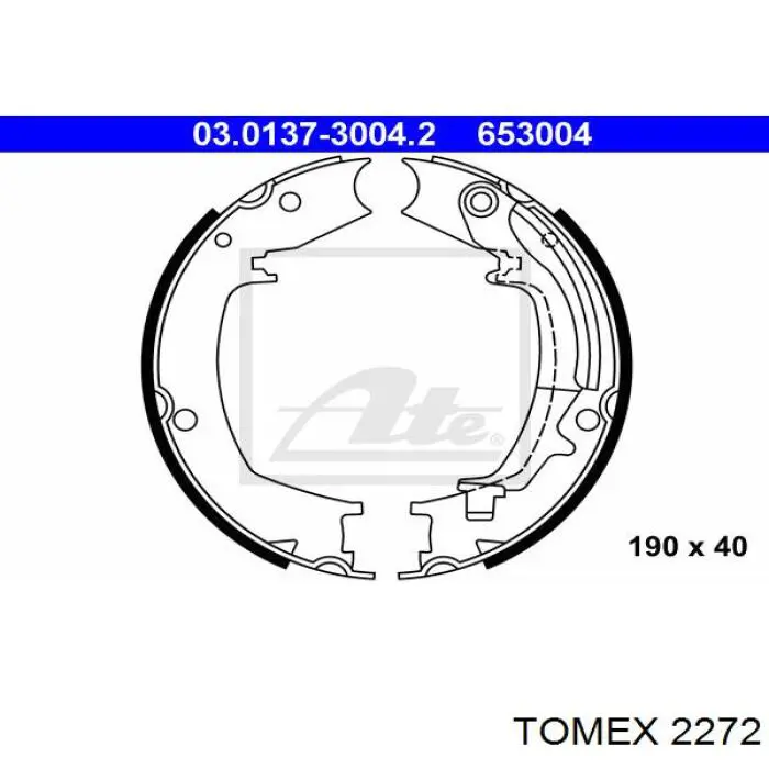 583503FA01 Hyundai/Kia Гальмівні колодки ручника