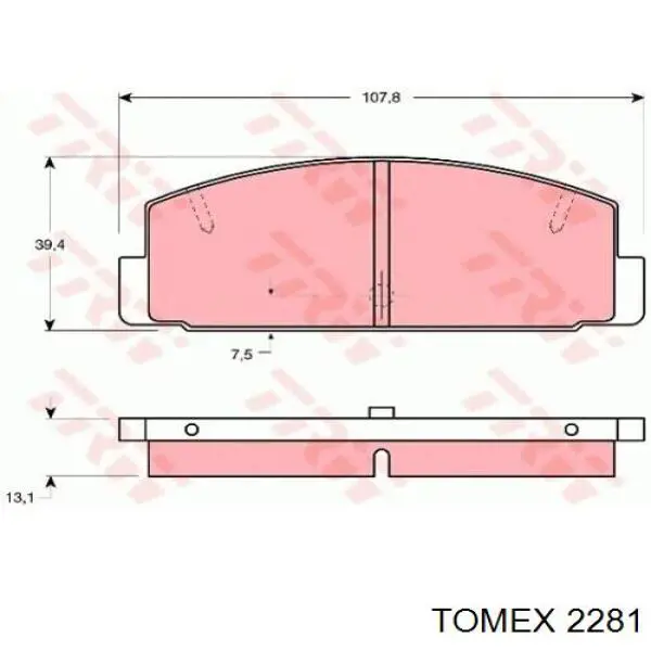 Купити 26694FG000 Subaru Колодки гальмові задні, барабанні