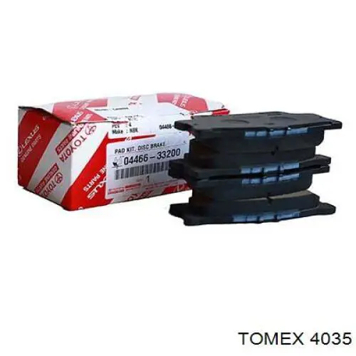 4035 Tomex монтажний комплект задніх барабанних колодок