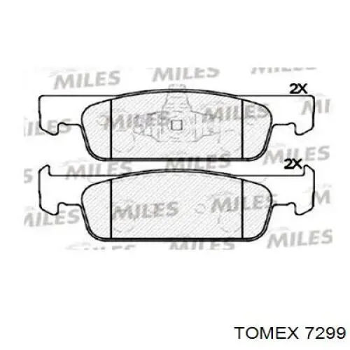 7299 Tomex Гальмо дискове переднє
