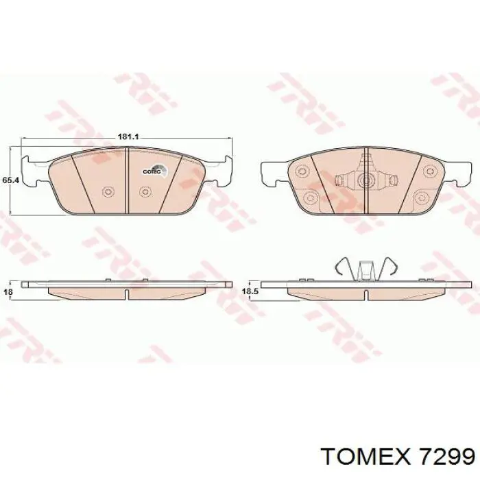 Купити 7299 Tomex Ротор гальмівний