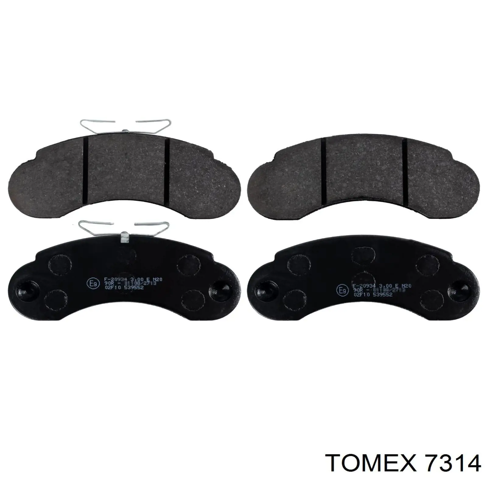 Диск переднього гальма Tomex 7314 ціна, від 66.12 USD