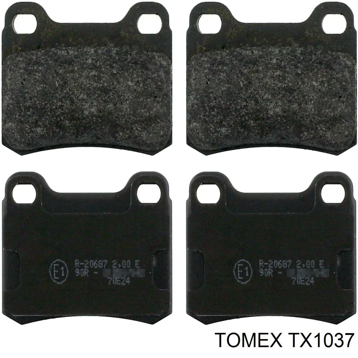 Задні гальмівні колодки Tomex TX1037 ціна, від 9.44 USD