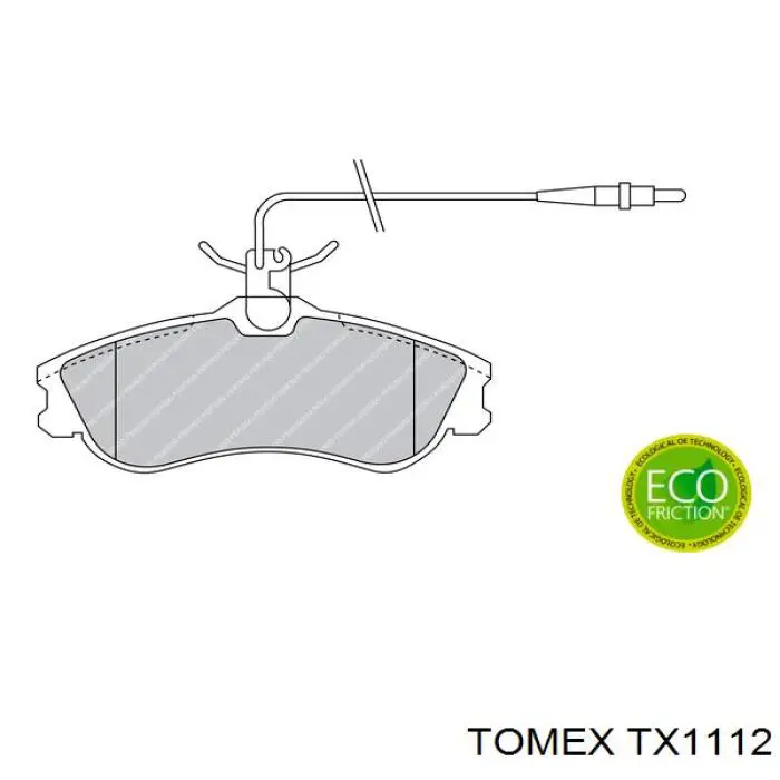 Гальмівні колодки Tomex TX1112 ціна, від 18.20 USD