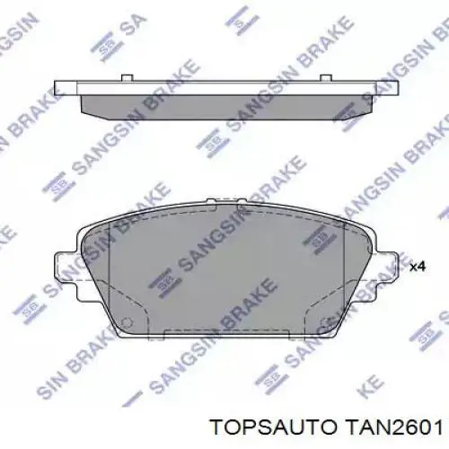 TAN2601 Topsauto колодки гальмові задні, барабанні