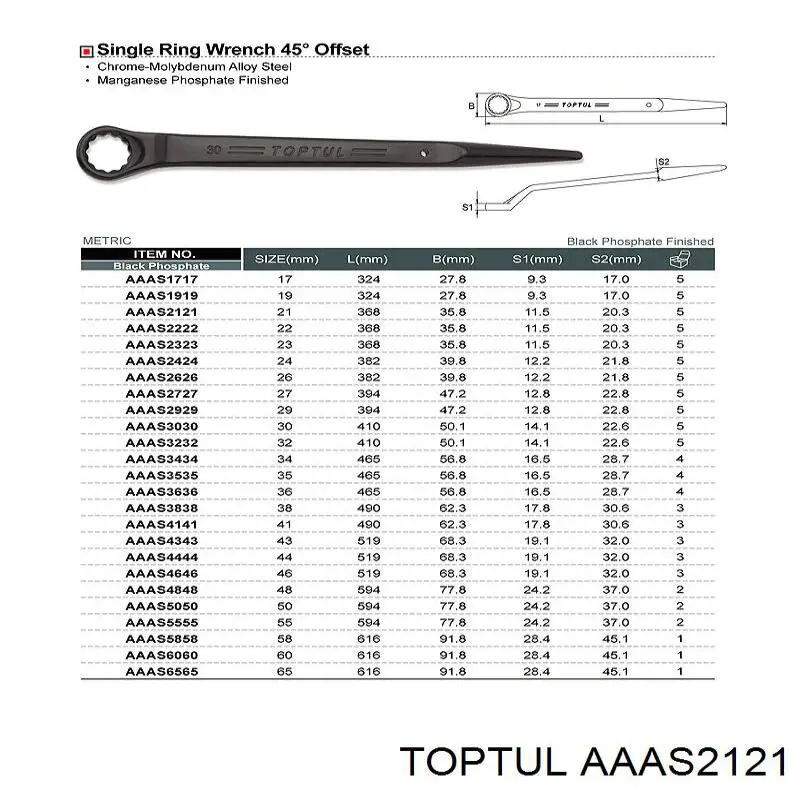 Купити AAAS2121 Toptul 