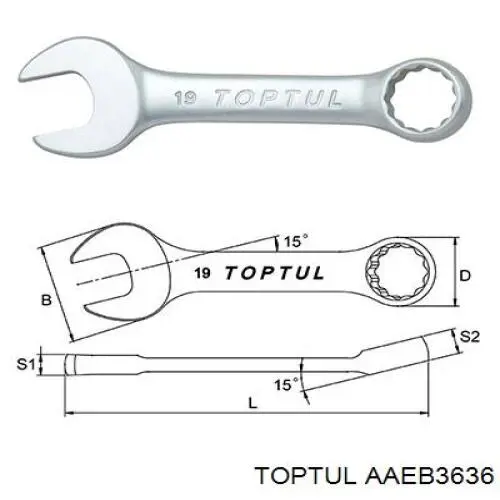  Toptul AAEB3636 ціна, від 27.77 USD