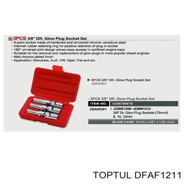  DFAF1211 Toptul