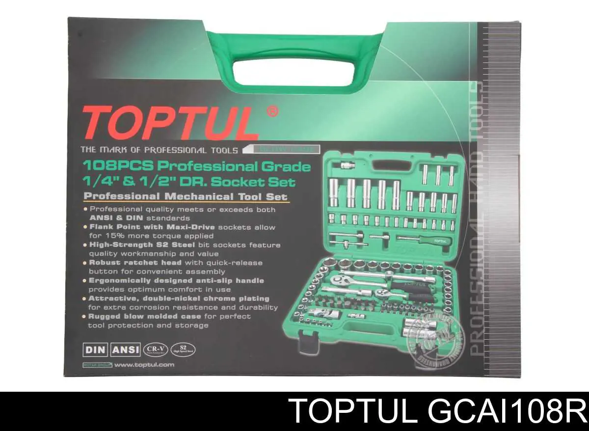 GCAI108R Toptul Набір інструменту універсальний