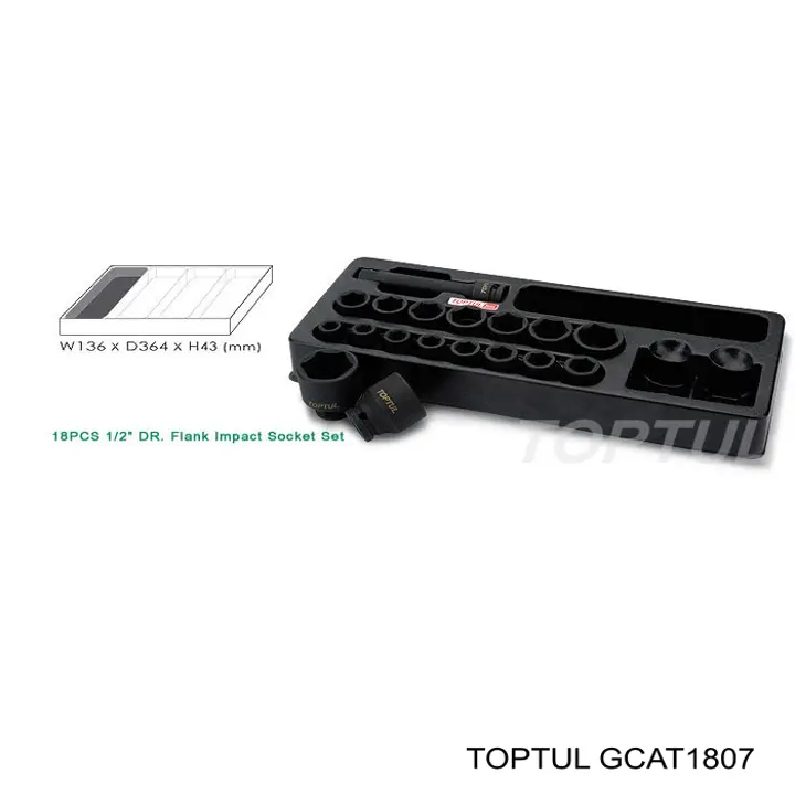  Toptul GCAT1807 ціна, від 66.03 USD