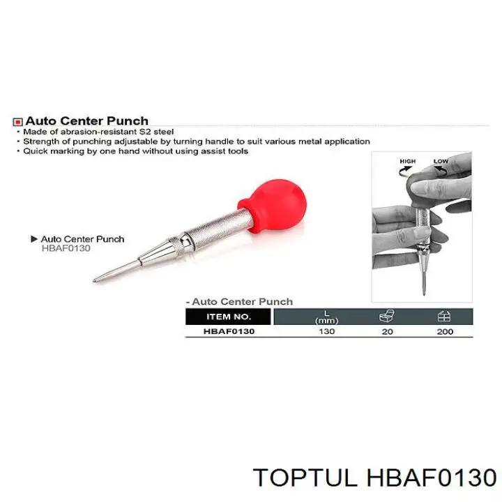  Toptul HBAF0130 ціна, від 10.74 USD