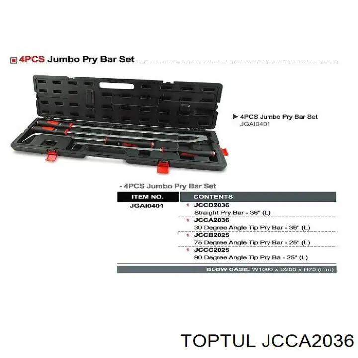 Купити JCCA2036 Toptul 