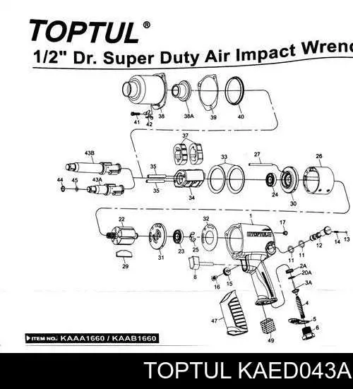  Toptul KAED043A ціна, від 87.03 USD