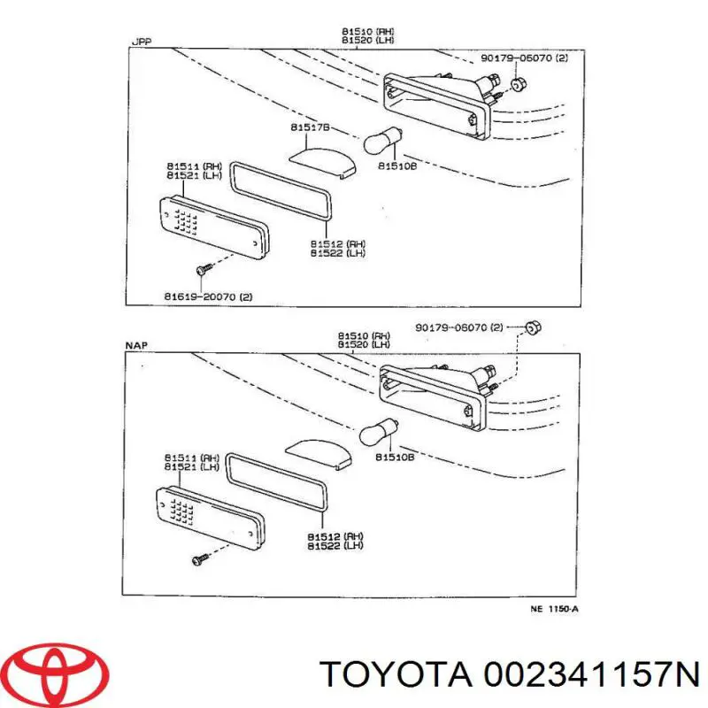  002341157N Toyota