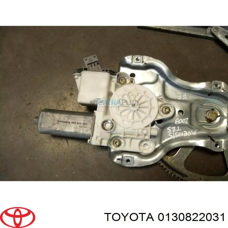  Механізм склопідіймача двері задньої, правої Toyota Corolla 