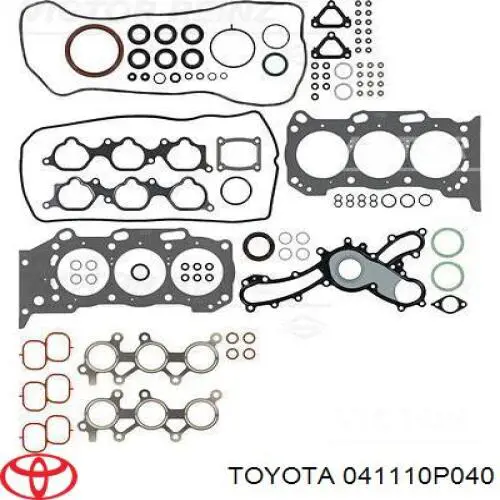 041110P063 Toyota комплект прокладок двигуна, повний