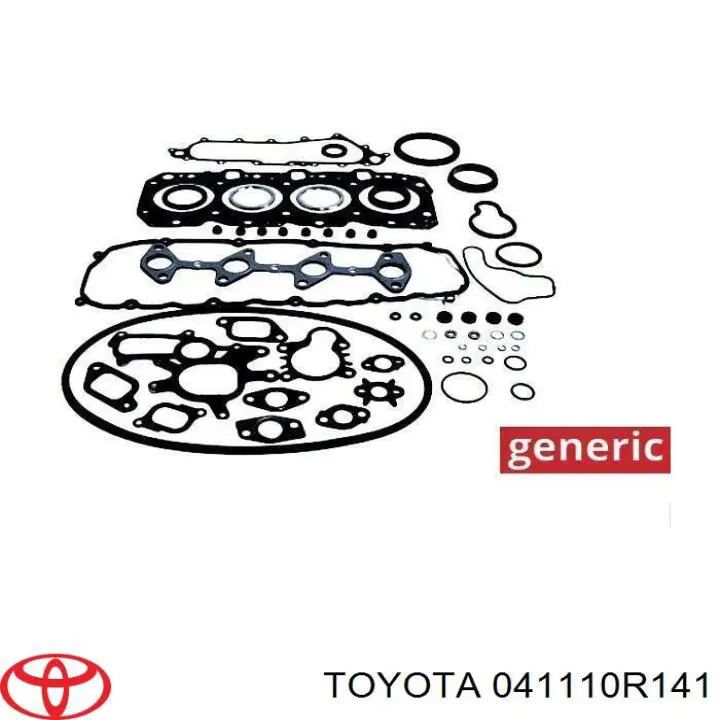 041110R141 Toyota комплект прокладок двигуна, повний