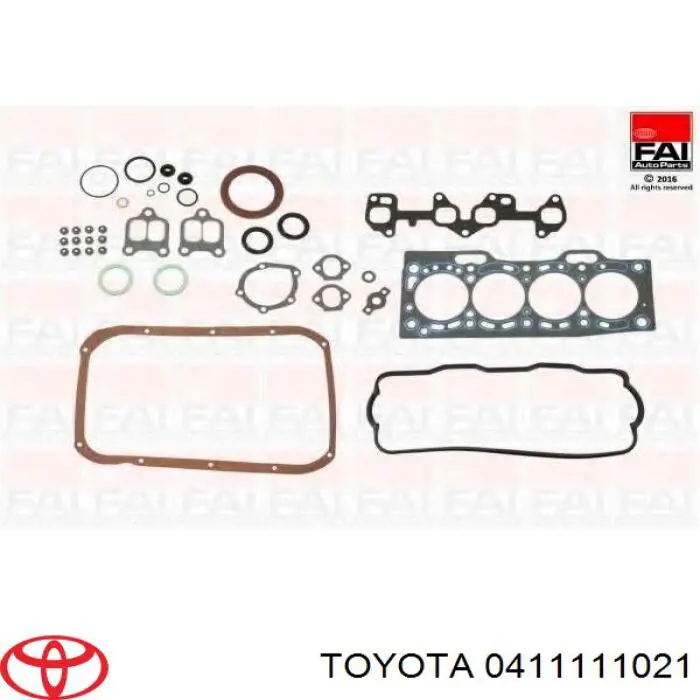 Комплект прокладок двигуна, повний Toyota 0411111021 ціна, від 57.87 USD