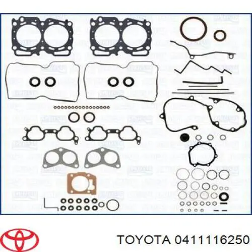 Комплект прокладок двигуна, повний Toyota 0411116250 ціна, від 83.58 USD
