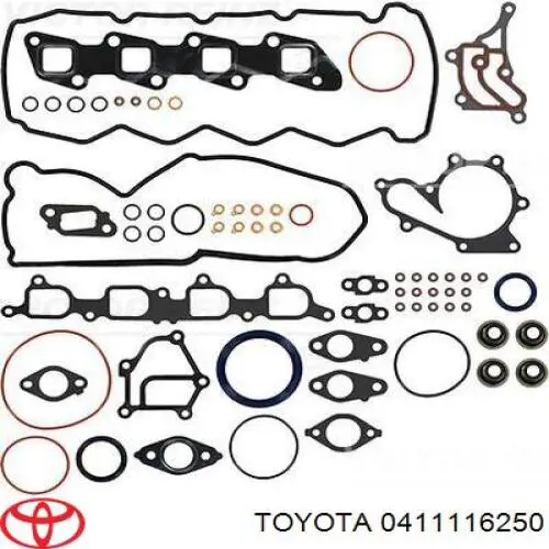 Купити 0411116250 Toyota Комплект прокладок