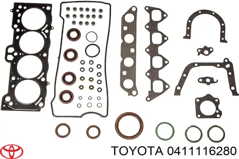 0411116270 Toyota комплект прокладок двигуна, повний