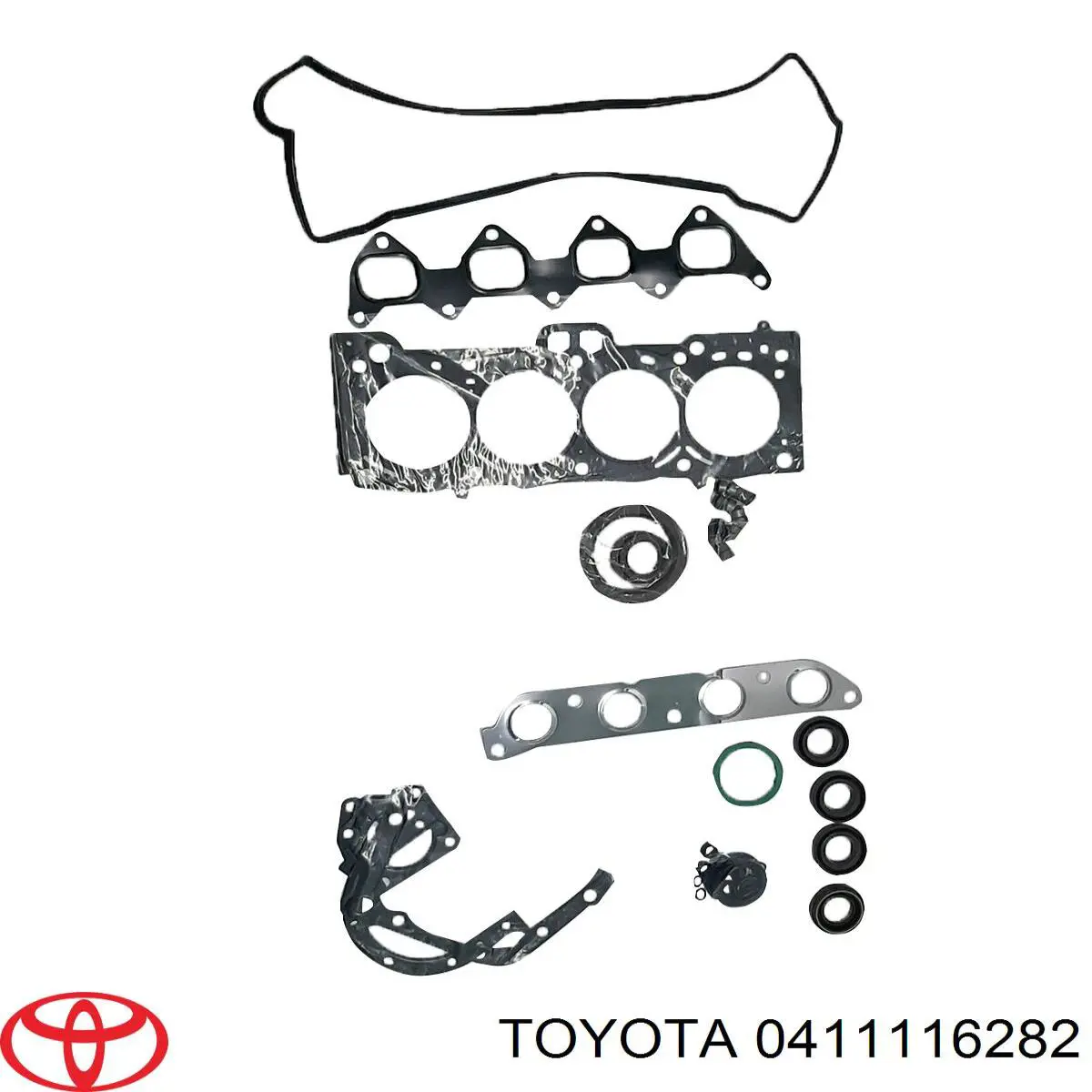 Комплект прокладок двигуна, повний 411116280 Toyota