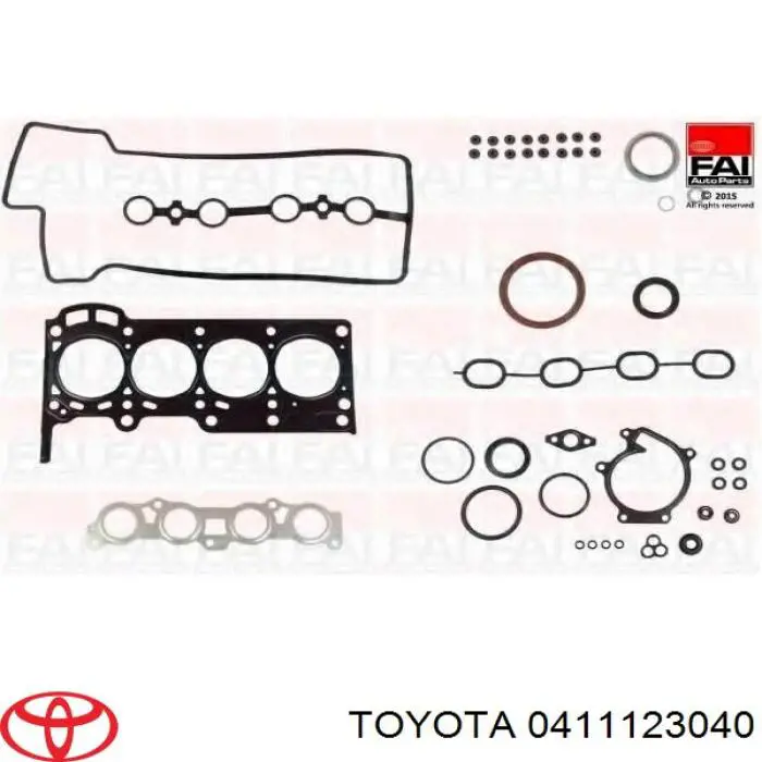 Комплект прокладок двигуна, повний Toyota 0411123040 ціна, від 60.31 USD