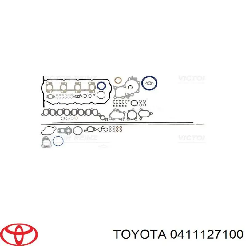 Комплект прокладок двигуна, повний 411127100 Toyota