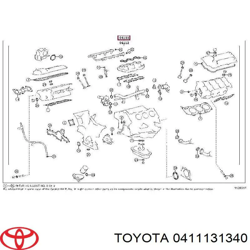 Комплект прокладок FS90250 NIPPON MOTORS