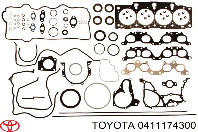 Комплект прокладок двигуна, повний Toyota 0411174140 ціна, від 44.99 USD