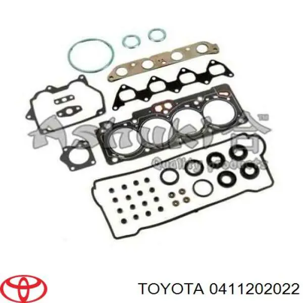 0411202080 Toyota комплект прокладок двигуна, верхній