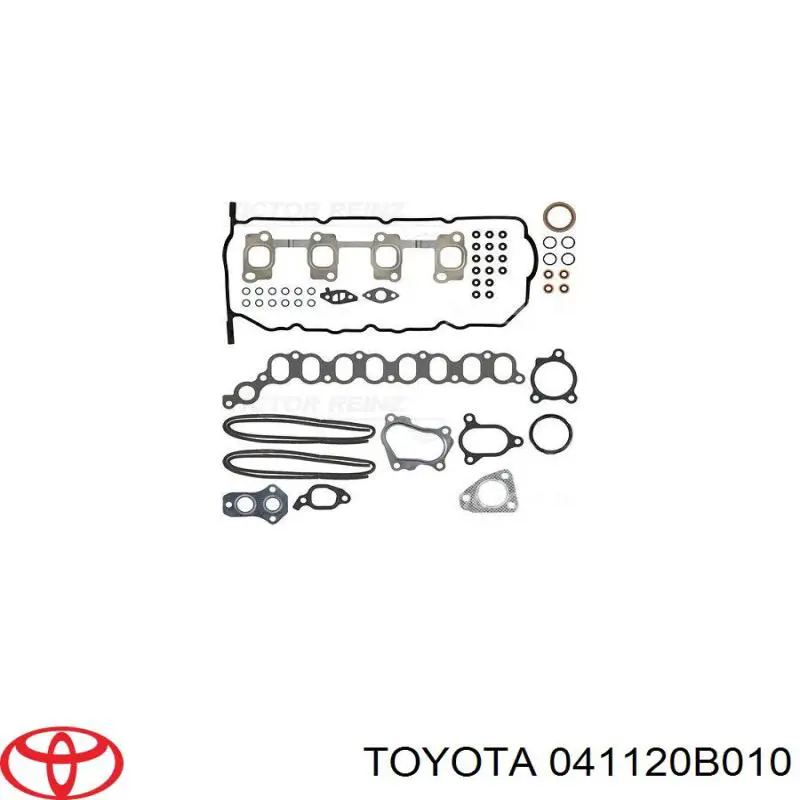 0411227071 Toyota комплект прокладок двигуна, верхній