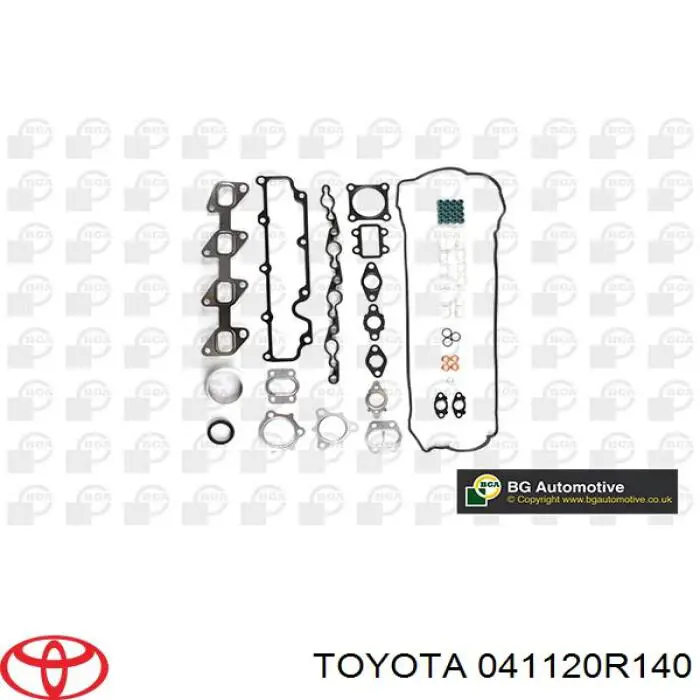 041120R140 Toyota комплект прокладок двигуна, верхній