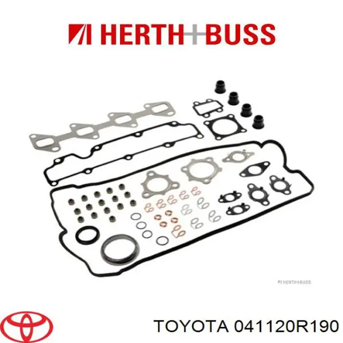 041120R190 Toyota комплект прокладок двигуна, верхній