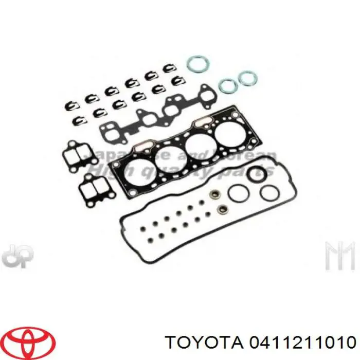 Комплект прокладок двигуна, верхній Toyota 0411211010 ціна, від 30.00 USD