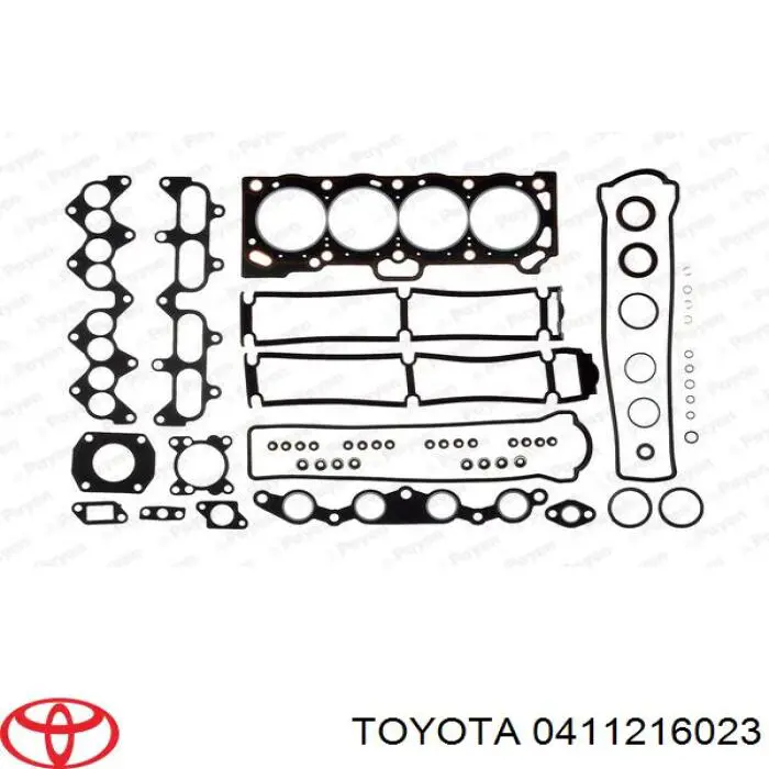 0411216024 Toyota комплект прокладок двигуна, верхній