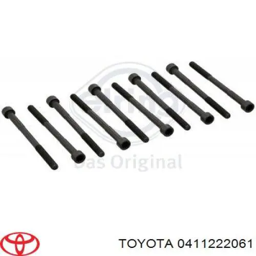 0411222061 Toyota комплект прокладок двигуна, верхній